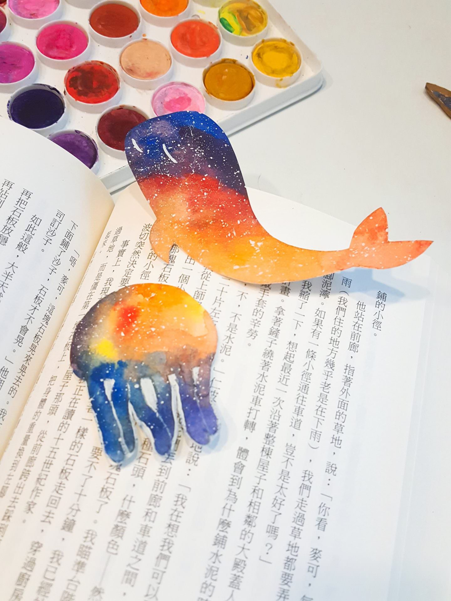 【DIY】第一次星空畫就上手：自己做超紓壓療癒的星空畫書籤，零失敗！ Starry Sky bookmark