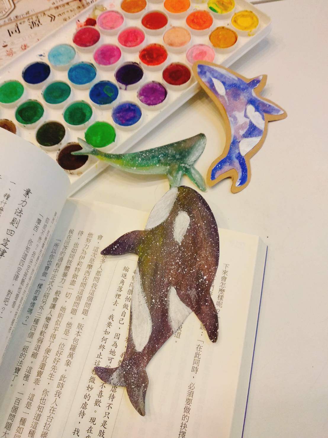 【DIY】第一次星空畫就上手：自己做超紓壓療癒的星空畫書籤，零失敗！ Starry Sky bookmark