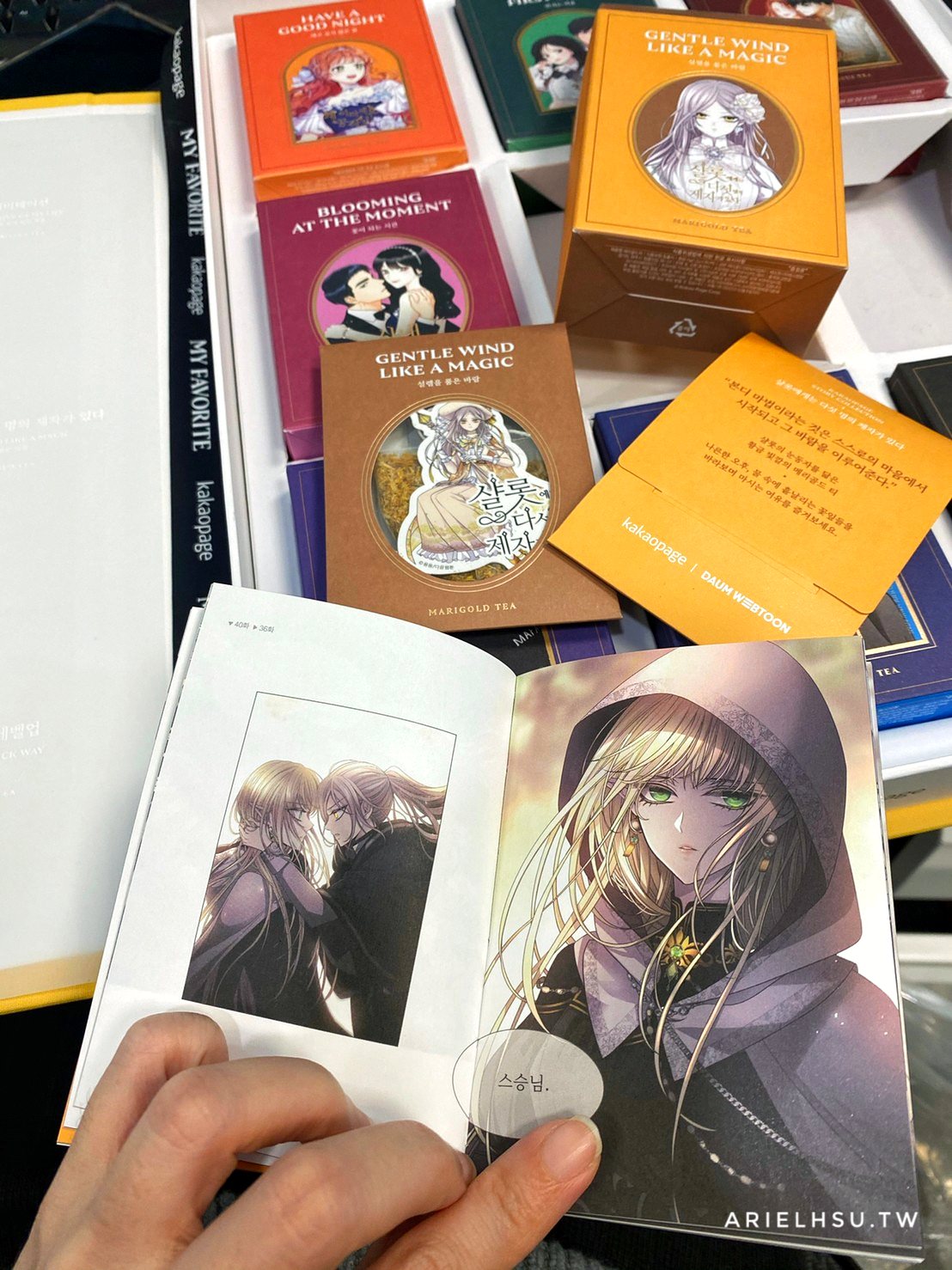 【開箱】Kakao漫畫10週年限定 精選8款漫畫紀念茶包禮盒 ｜ Kakaopage 10th Box
