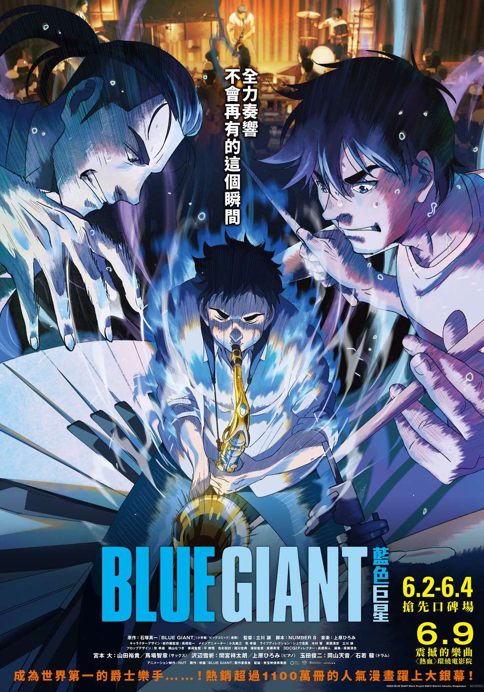電影【Blue Giant 藍色巨星】影片資訊:石塚真一日本漫畫神作被譽此生必看動畫
