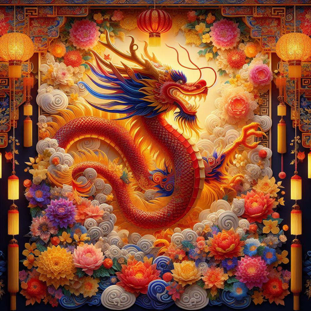 【新年祝賀語錄】2024龍年吉祥話 祝福您龍年行大運 好運龍總來！新年快樂 Happy new year of Dragon