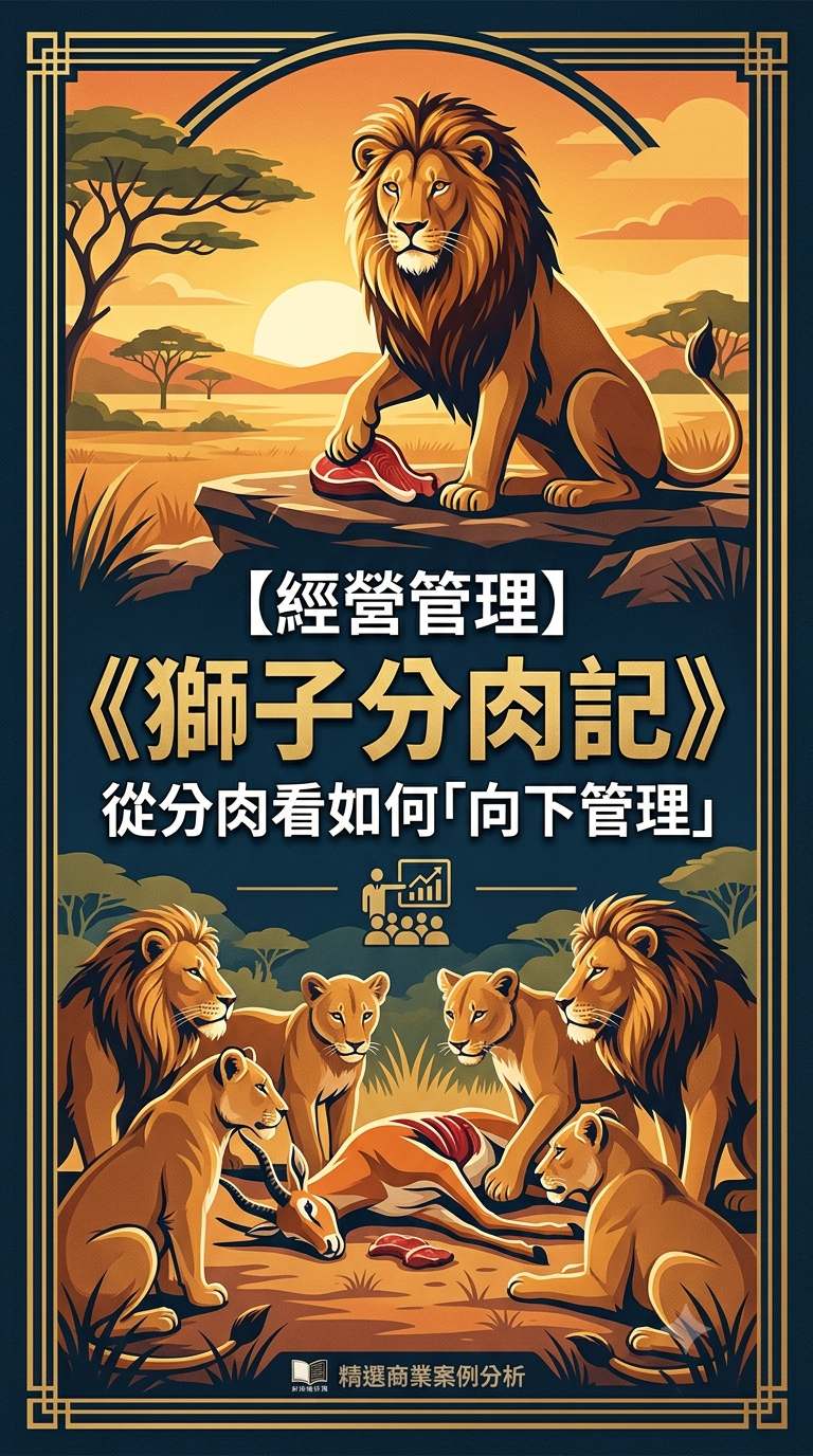 【經營管理】《獅子分肉記》從分肉看如何「向下管理」