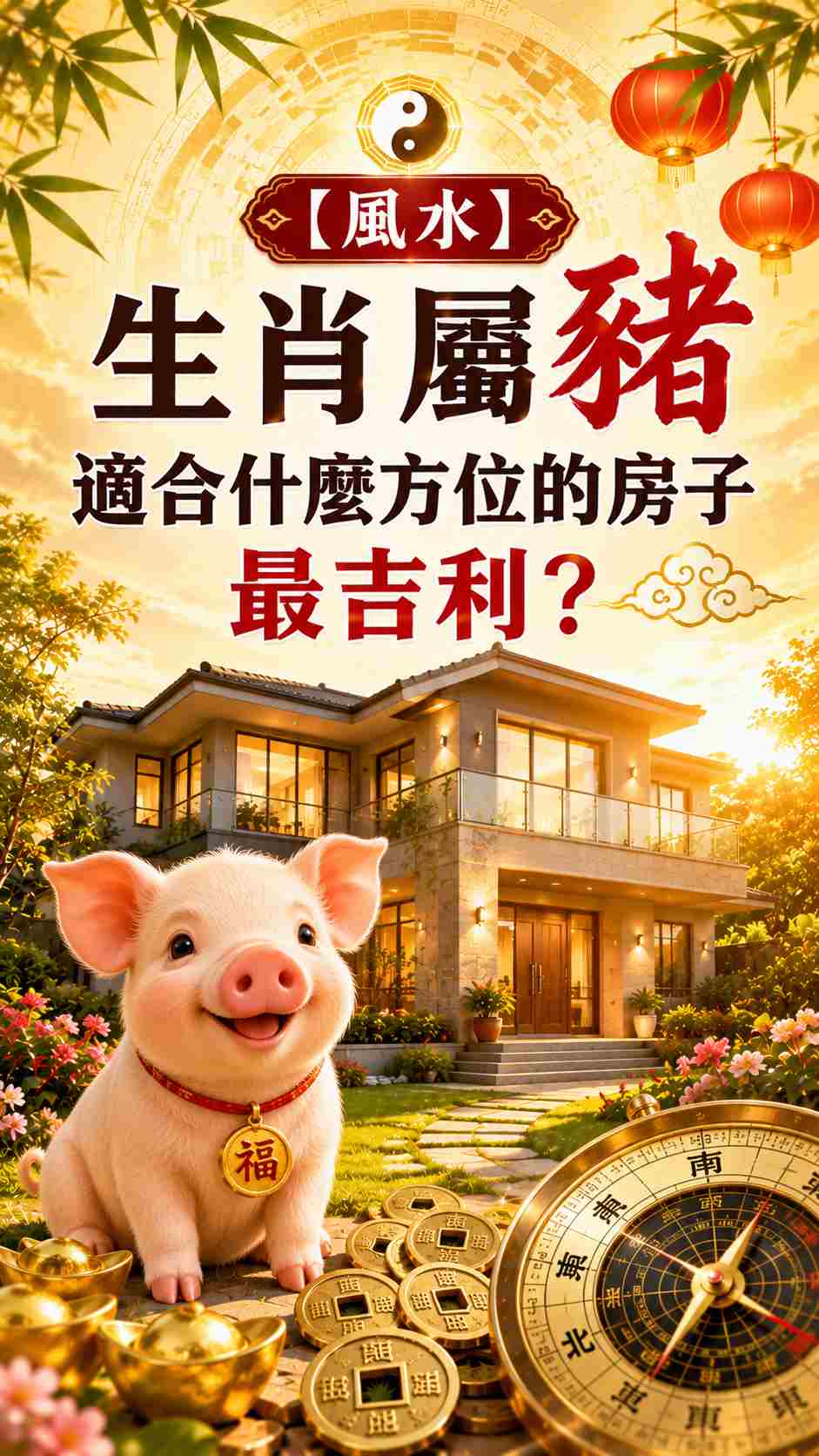 【風水】生肖屬豬適合什麼方位的房子、樓層最吉利?