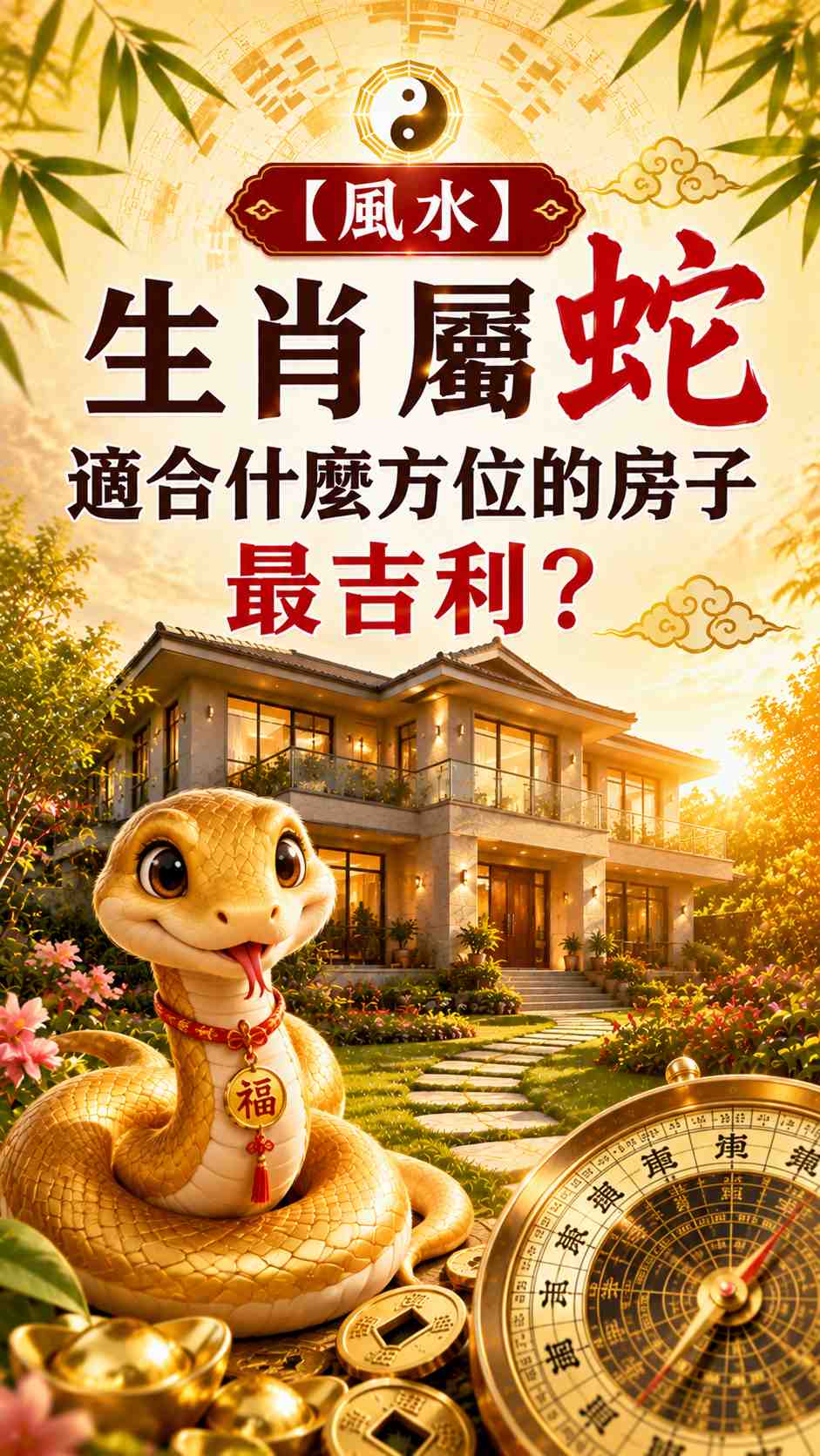 【風水】生肖屬蛇適合什麼方位的房子、樓層最吉利?