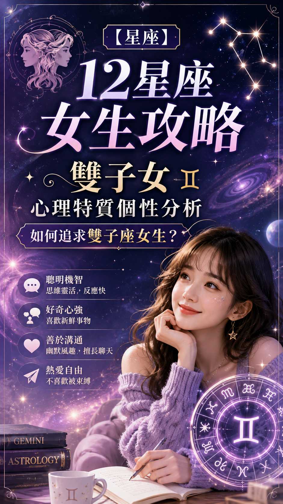 【星座】12星座女生攻略：雙子女心理特質個性分析 | 如何追求雙子座女生？