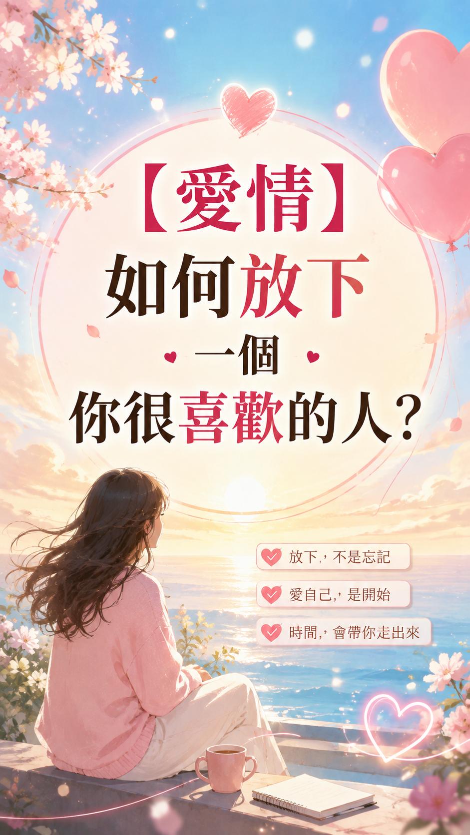 【愛情】如何放下一個你很喜歡的人?